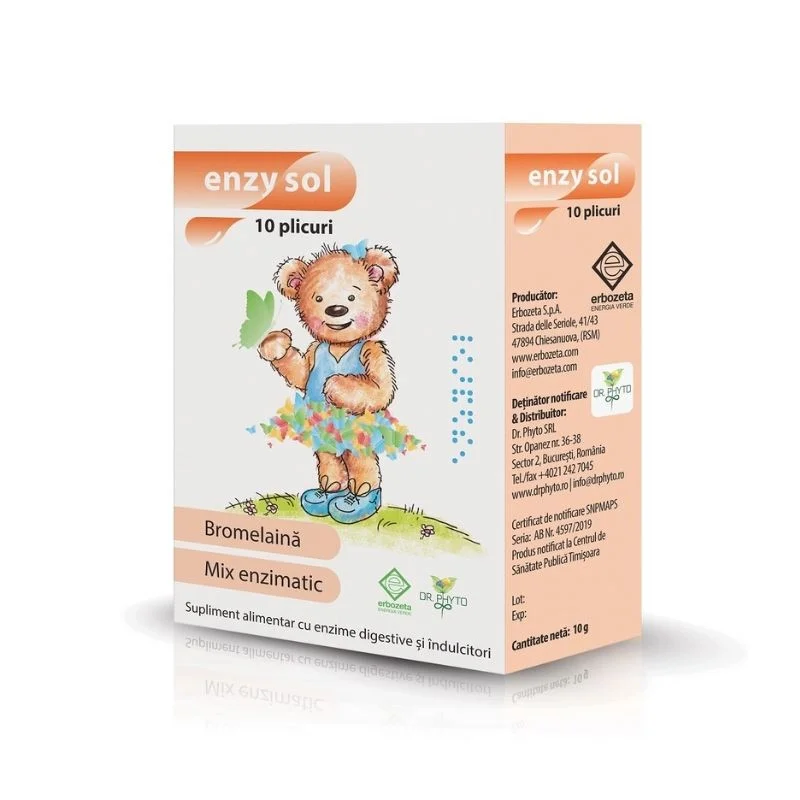 Enzysol, 10 plicuri, Dr. Phyto