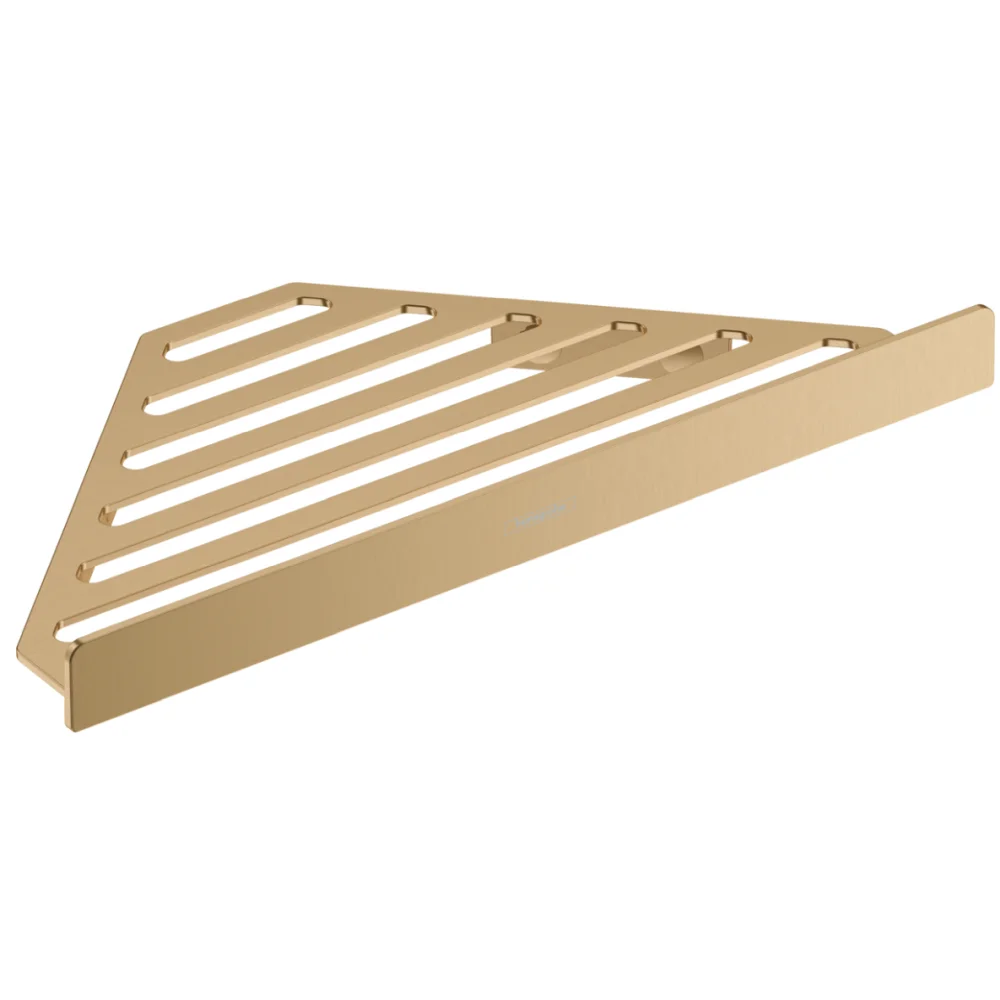 Etajera de colt pentru gel de dus baie culoare bronz periat Hansgrohe AddStoris 41741140