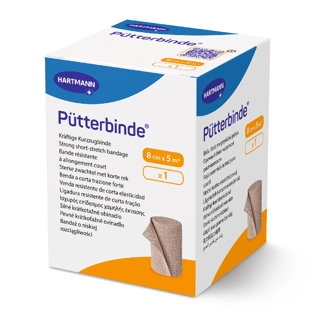 Fasa elastica Putter, maro, 8cm*5m, HartMann