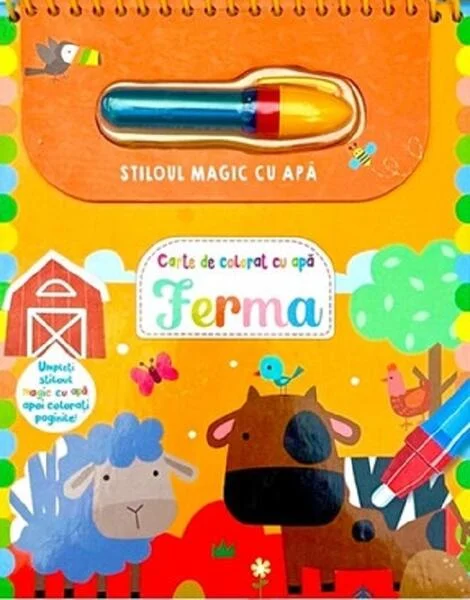 Ferma - Stiloul magic cu apă - Hardcover - Flamingo