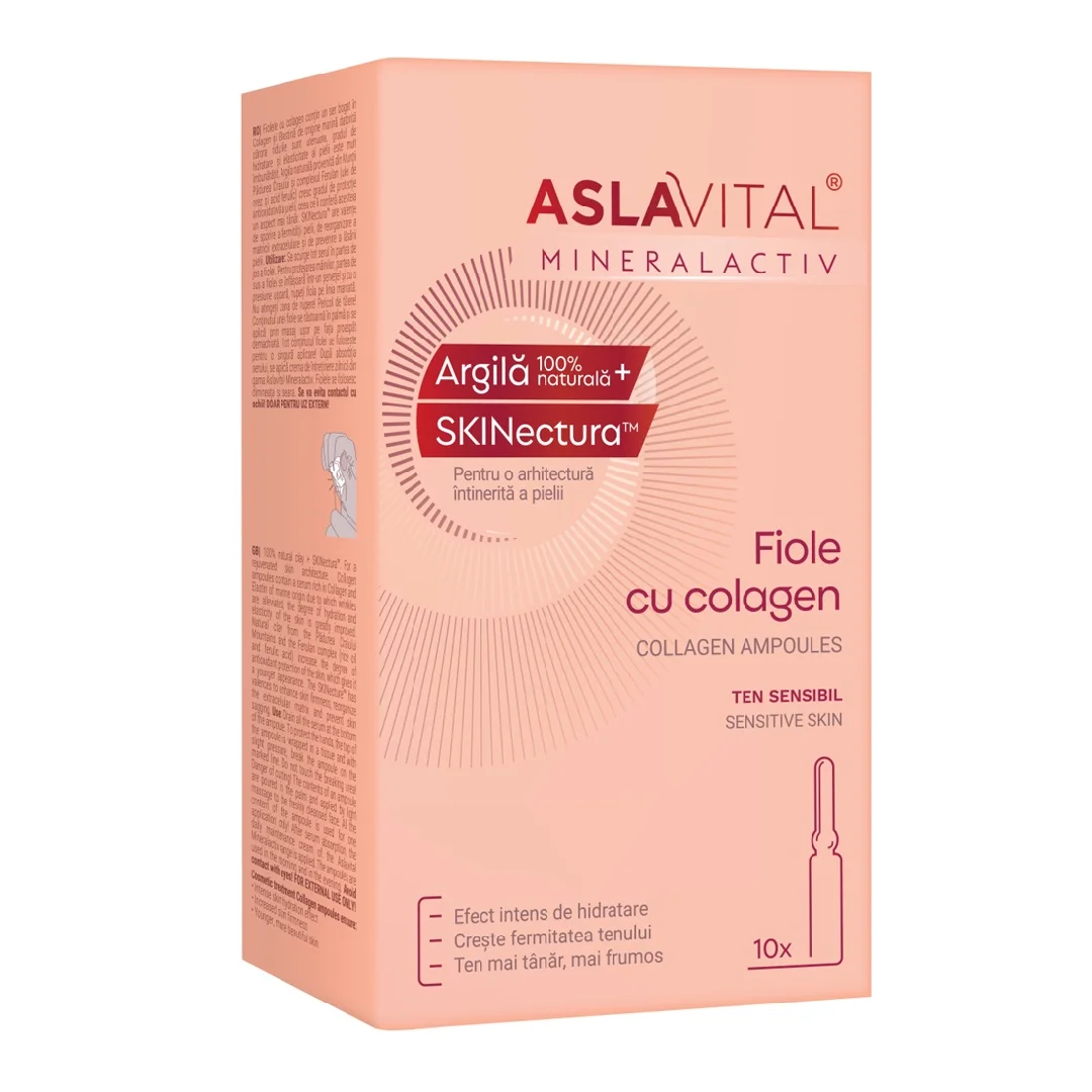 Fiole cu colagen, 10 fiole*2 ml, AslaVital