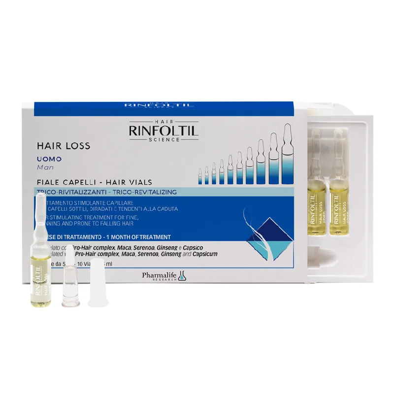 Fiole impotriva caderii parului pentru barbati, 10*5 ml, Rinfoltil