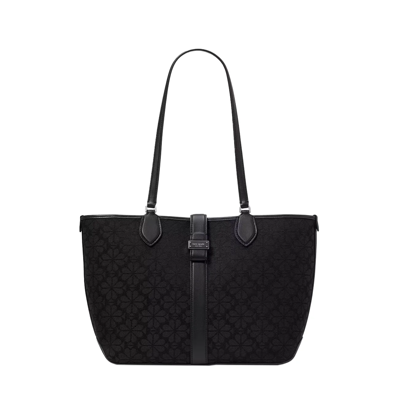 Flower jacquard medium black multi