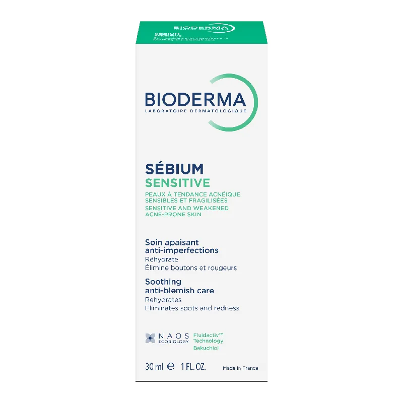 Fluid calmant si hidratant Sebium Sensitive, 30 ml, Bioderma