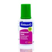 Fluid corector (pasta corectoare) Pelikan Blanco 338582, 20ml, pe baza de apa, cu pensula
