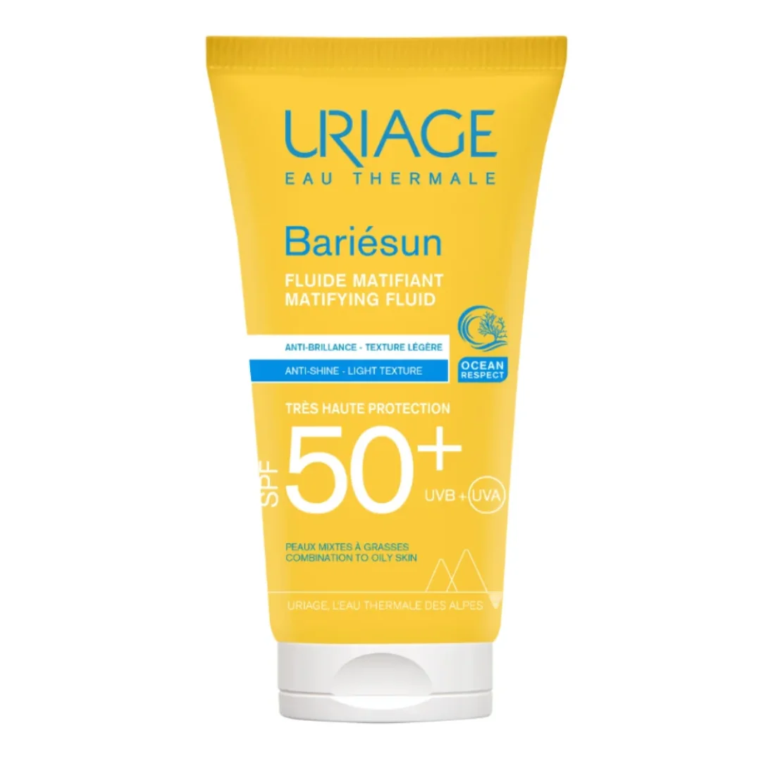 Fluid hidratant cu SPF50+ Bariesun Mat, 50 ml, Uriage