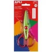 Foarfeca creativa Apli, verde, 13 cm, taiere in zig-zag