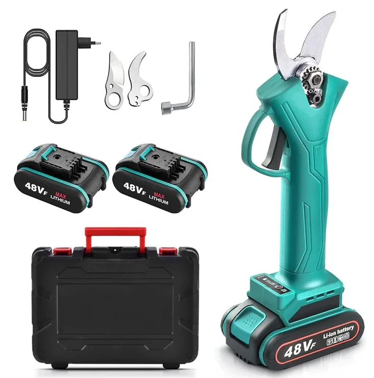 Foarfeca electrica pentru vita de vie si crengi 2 acumulatori 48VF 5Ah LEIHMANN