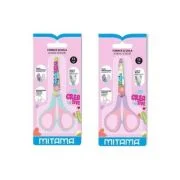 Foarfeca scolara Mitama, grip, varfuri rotunjite, 13 cm