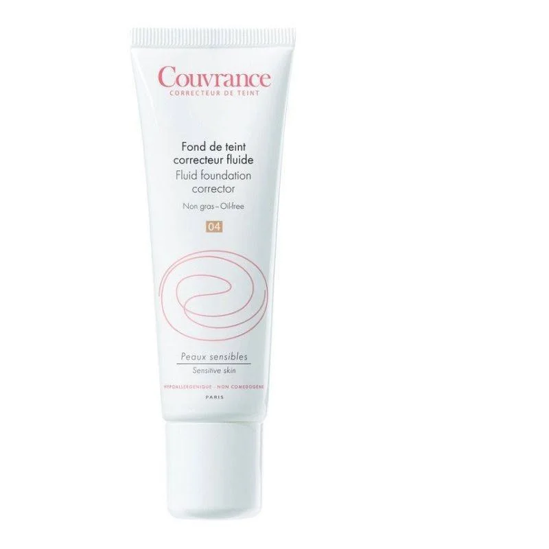 Fond de ten fluid corector cu SPF 20 Couvrance, Miel 4.0, 30 ml, Avene