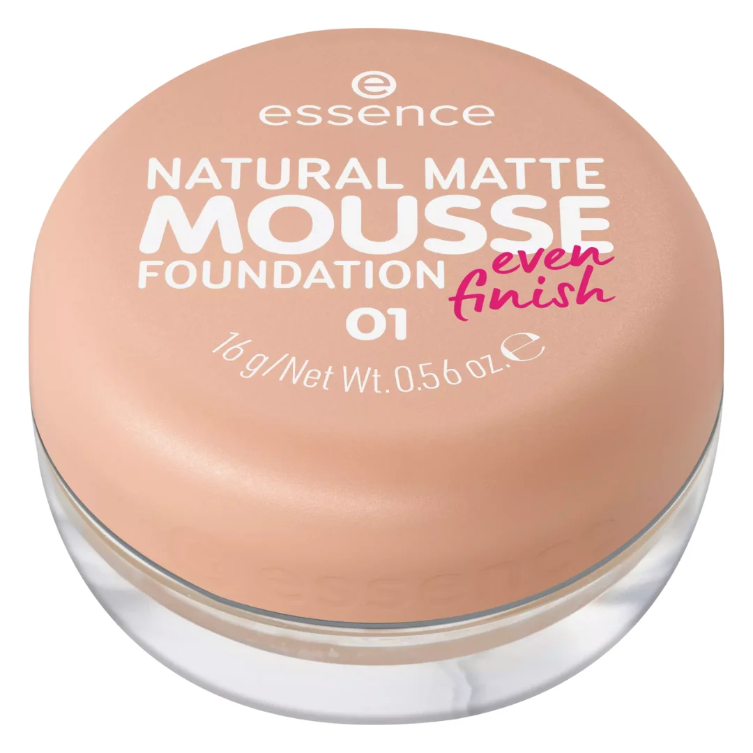 Fond de ten mat, 01 Natural Matte Mousse, 16g, Essence