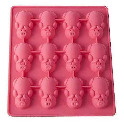 Forma prajituri din silicon pentru ciocolata si bomboane model piggy