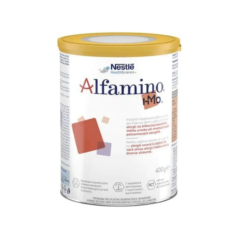 Formula hipoalergenica de lapte praf Alfamino HMO, 400 g, Nestle