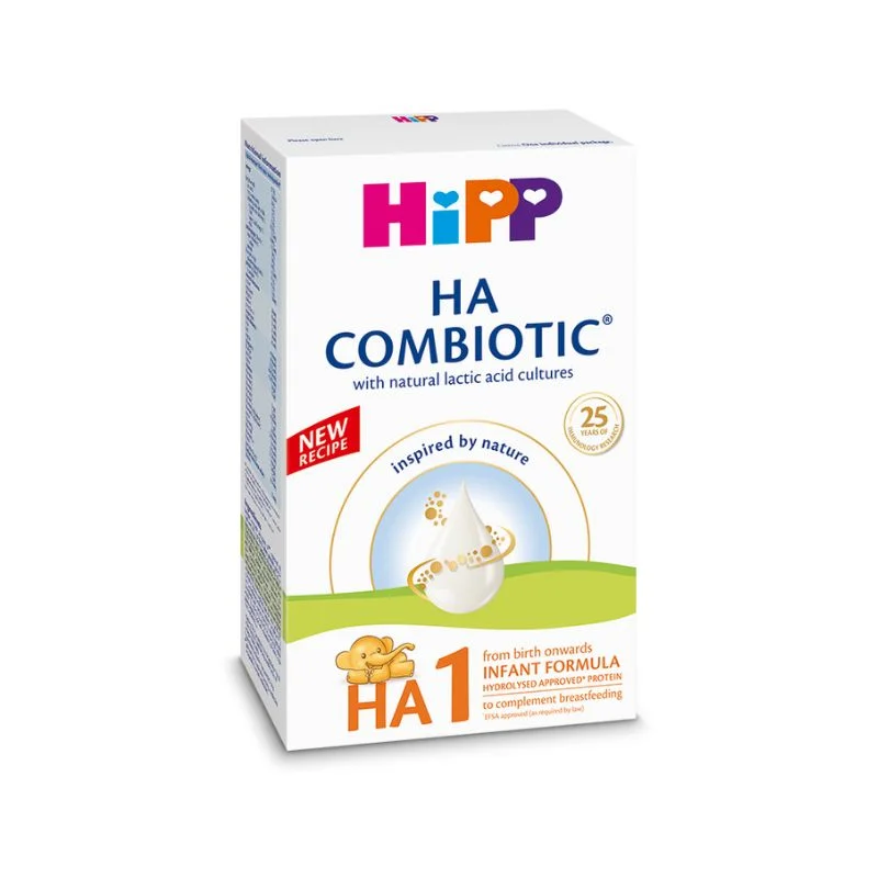 Formula lapte praf de inceput HA1 Combiotic, +0 luni, 350g, Hipp