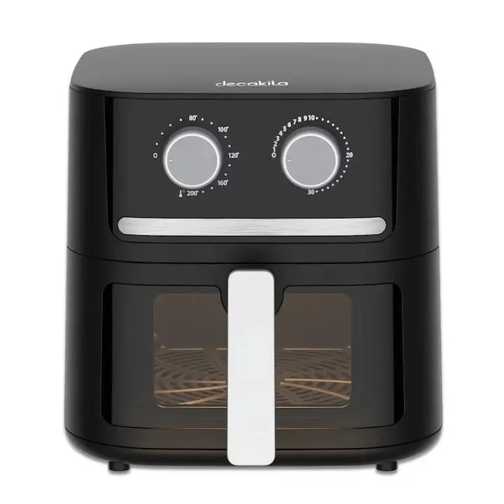 Friteuza cu aer cald 1600W, capacitate 6.5L, cu temporizator si temperatura reglabila, air fryer Decakila KEEC085B