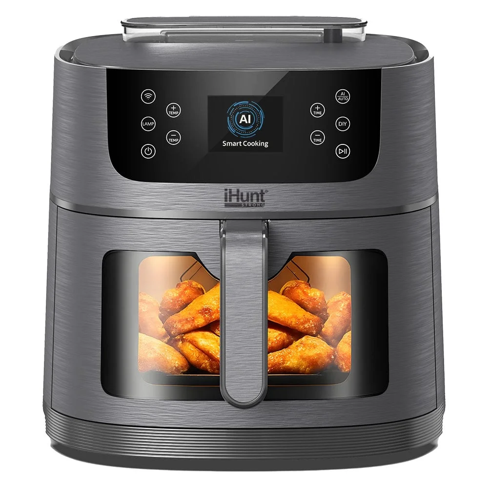 Friteuza cu aer cald si rotisor iHunt Bro Air Fryer AI Steam