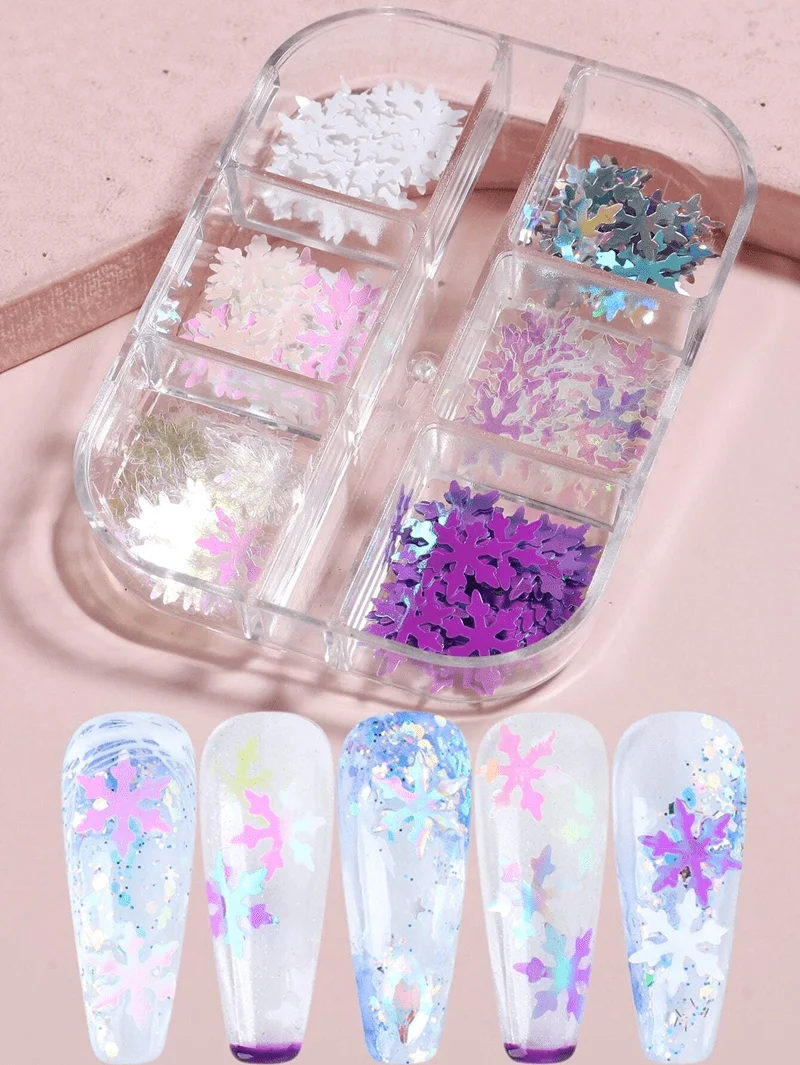 Fulgi de nea decor iarna set 6 modele 844H - CWML-6 - EVERIN