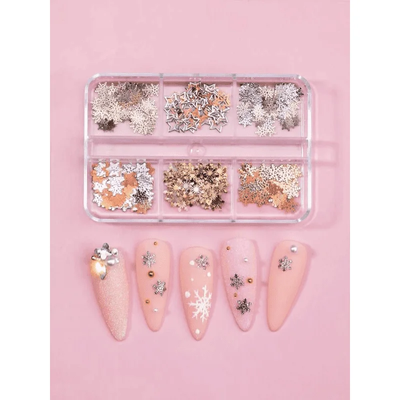 Fulgi de nea decor iarna set 6 modele X2012 - X2012 - Everin.ro