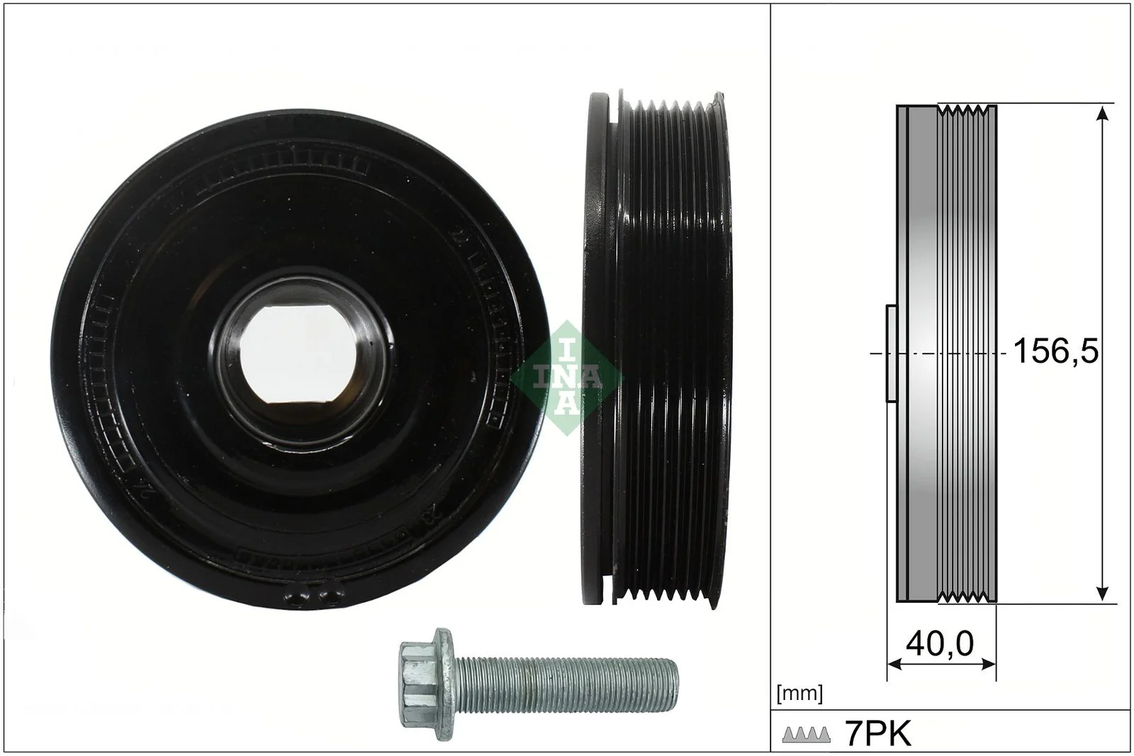 Fulie curea, arbore cotit Schaeffler INA 544 0187 20