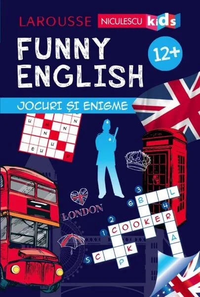Funny English. Jocuri și enigme 12+ (Larousse) - Paperback brosat - Sandra Lebrun - Niculescu