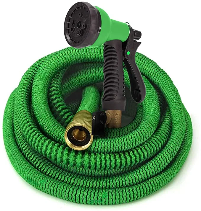 Furtun extensibil pentru gradina SUPER HOSE  25 FT = 7.5m VERDE