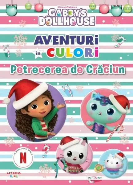 Gabby's Dollhouse. Aventuri în culori. Petrecerea de Crăciun - Paperback - *** - Litera mică