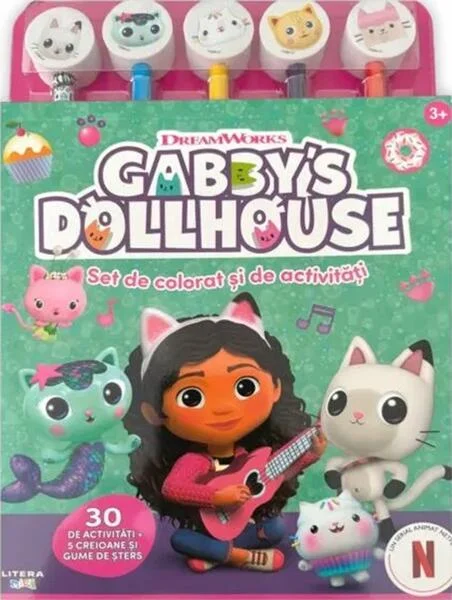 Gabby's Dollhouse. Set de colorat și de activități - Paperback brosat - *** - Litera mică