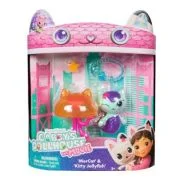 GABBYS DOLLHOUSE FILMUL SET 2 FIGURINE MERCAT SI PISICUTA MEDUZA SI ACCESORII