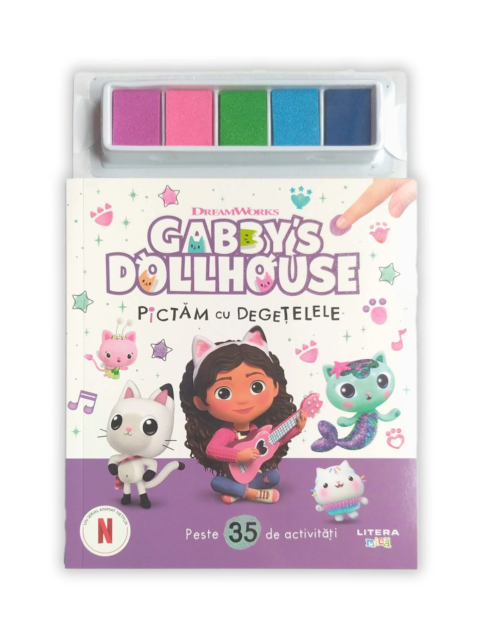 Gabby's Dollhouse. Pictam cu degetelele
