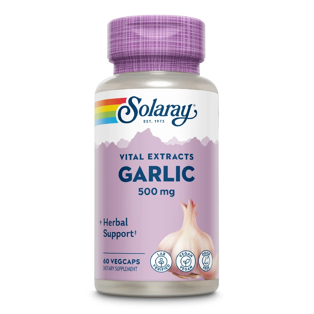 Garlic (Usturoi) 500mg Solaray, 60 capsule, Secom