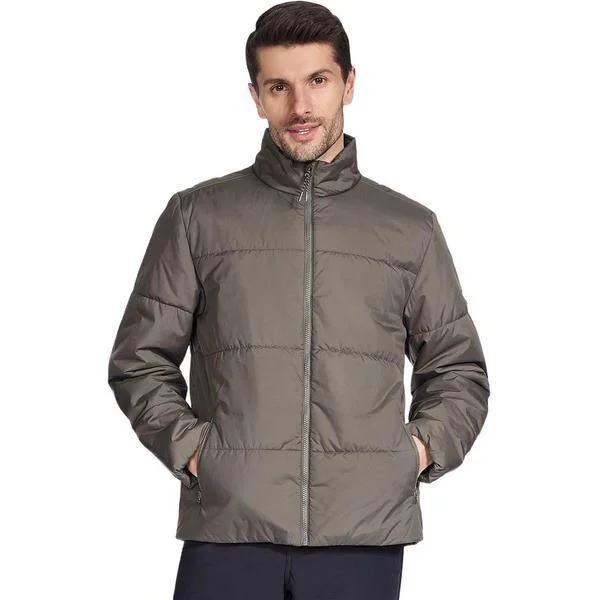 Geaca barbati Skechers GO SHIELD Cozy Fit Traverse Down Jacket JA389-BROL, M, Gri