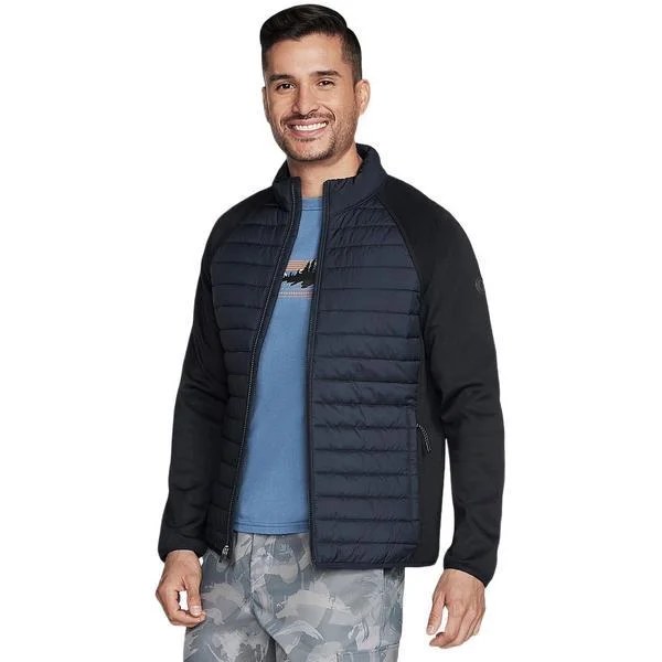 Geaca barbati Skechers GOshield Hybrid Jacket 2.0 JA141-BLK, L, Negru
