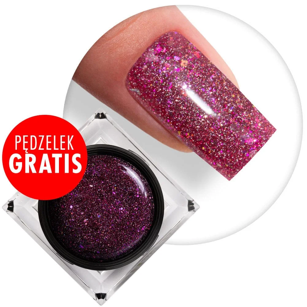 Gel Constructie Molly Lac Shine On You- Fuchsia Shine 15gr Hema Free - Everin
