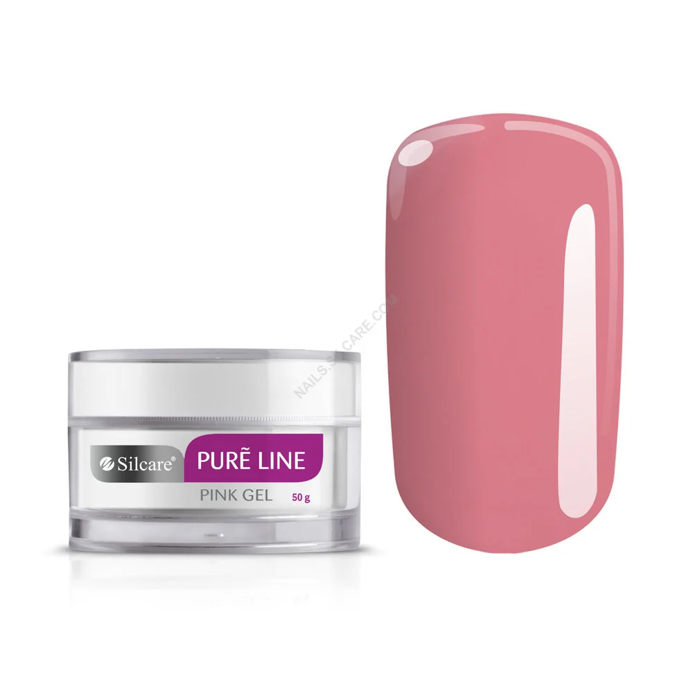 GEL CONSTRUCTIE PURE LINE 50 GR- TRANSPARENT-PINK - Everin