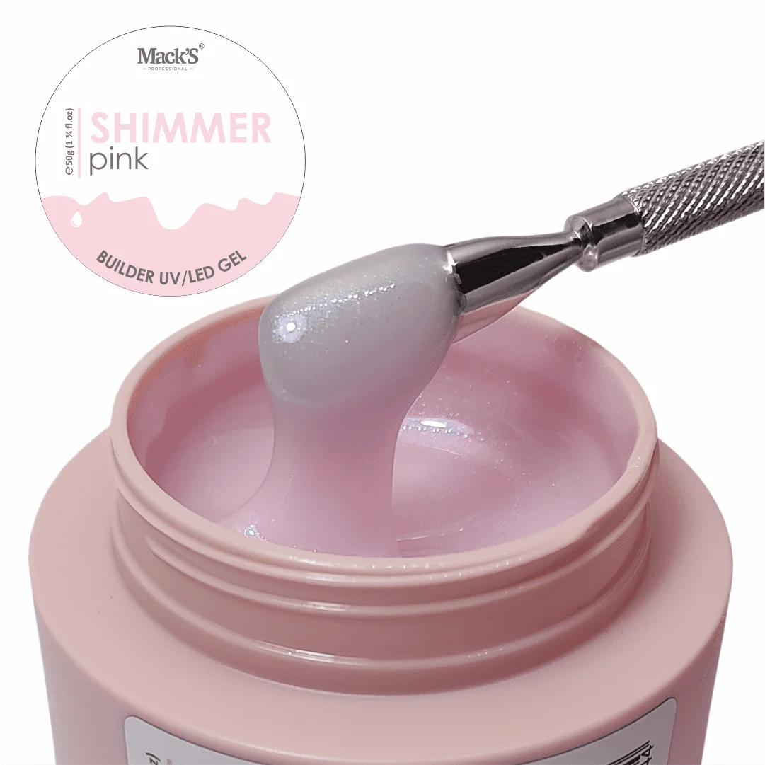 Gel Constructie Shimmer Pink 50ml Macks - SHP50-MKS - Everin.ro