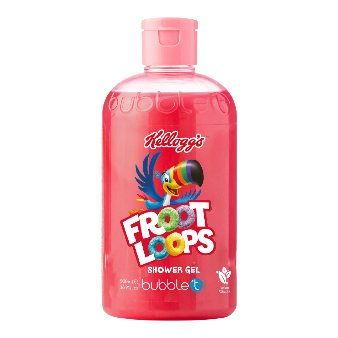 Gel de dus si baie, Kellogg’s Fruit Loops, 500ml, Bubble T