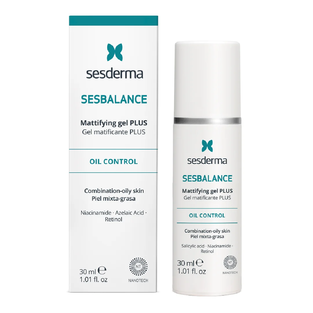Gel matifiant Plus, pentru ten mixt si gras Sesbalance, 30 ml, Sesderma