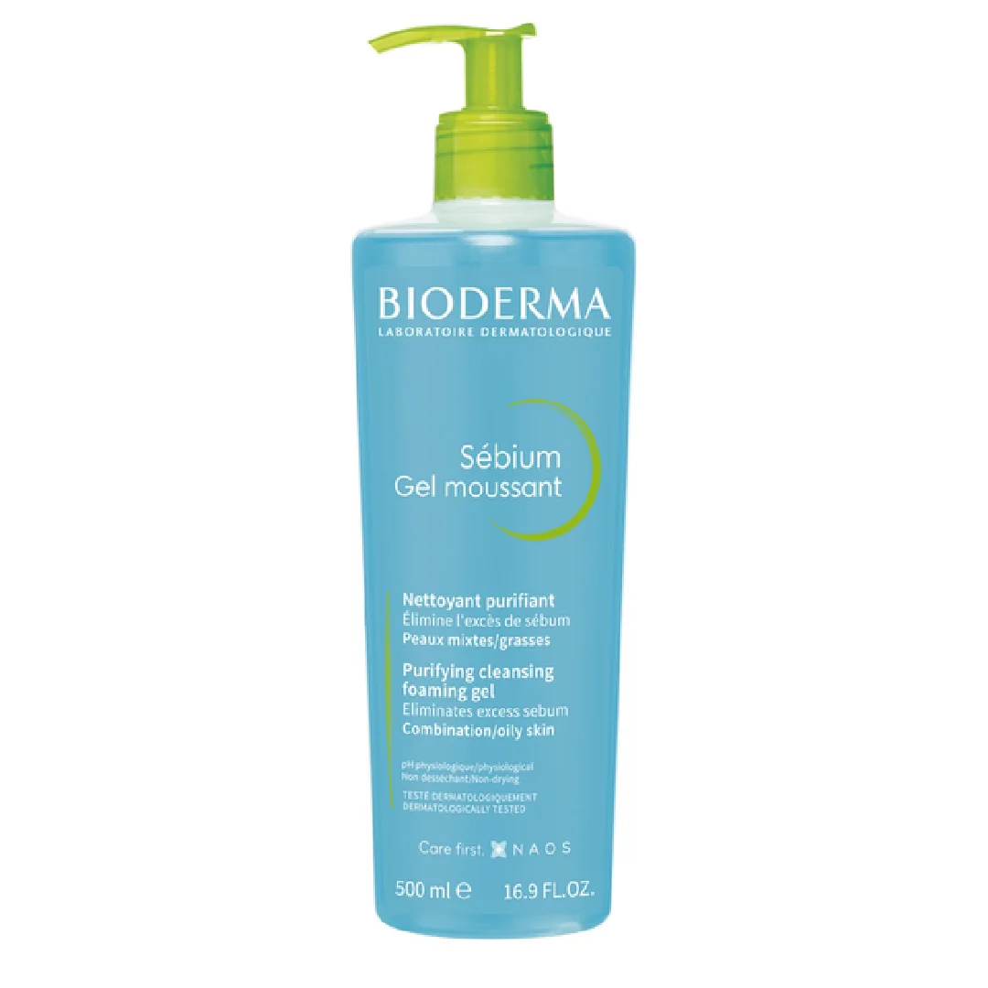 Gel spumant Sebium, 500 ml, Bioderma