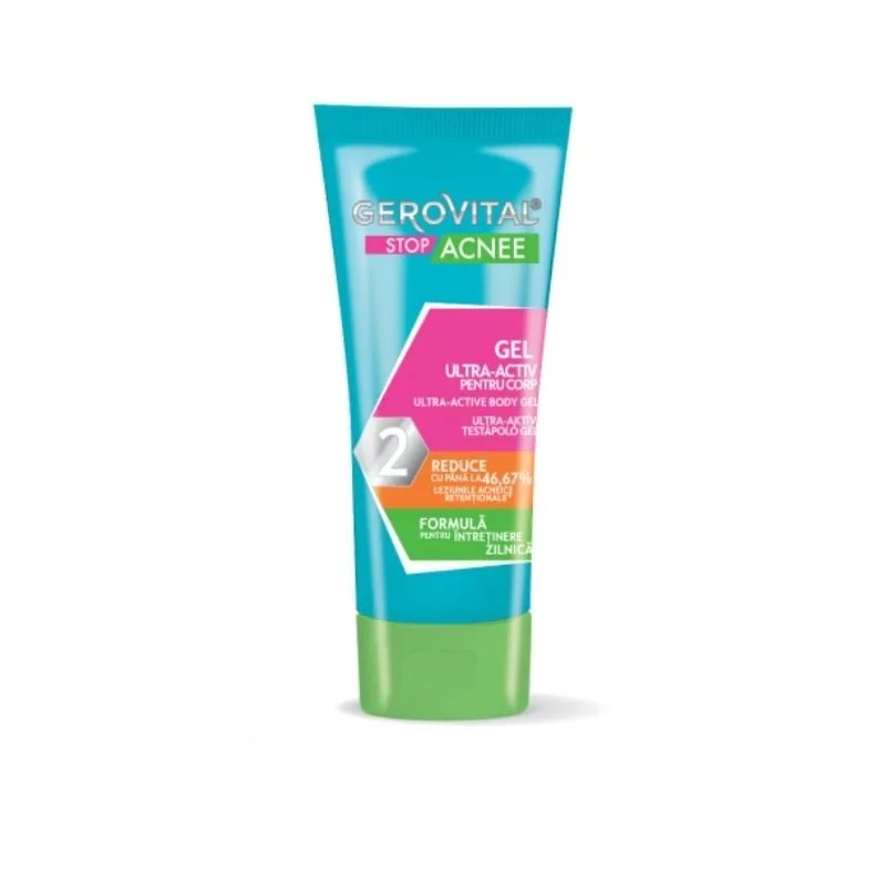 Gel ultra activ pentru corp Stop Acnee, 50 ml, Gerovital