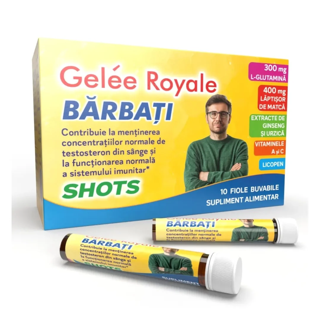Gelee Royale Barbati, 10 fiole buvabile, Justin Pharma