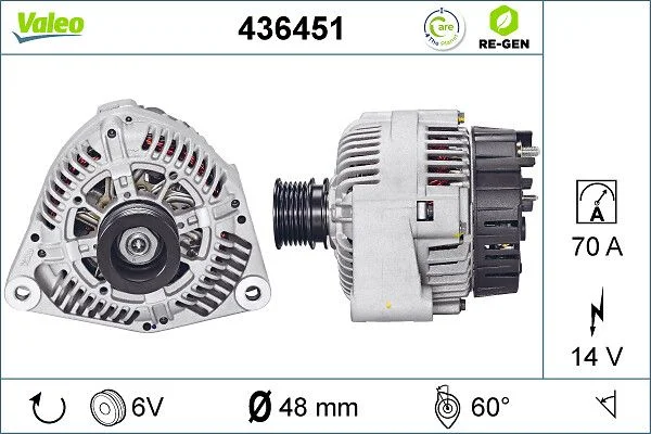 Generator / Alternator VALEO 436451