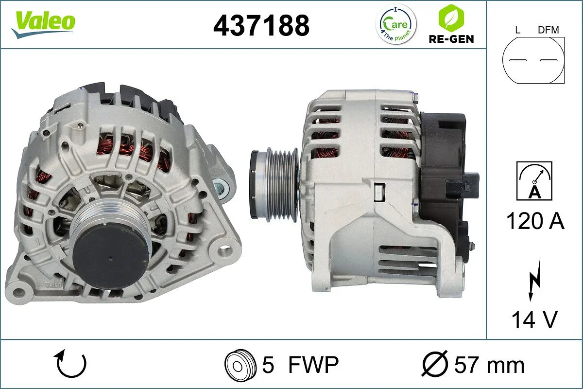 Generator / Alternator VALEO 437188