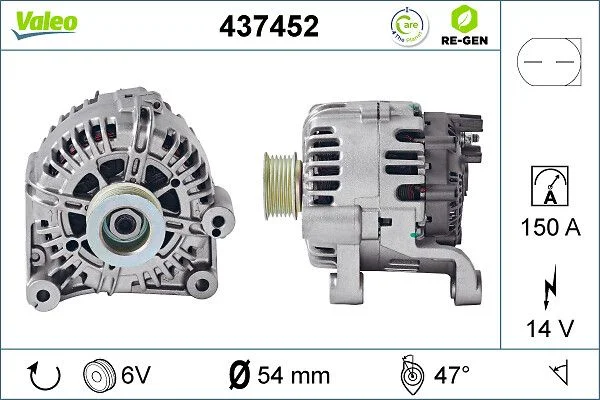Generator / Alternator VALEO 437452