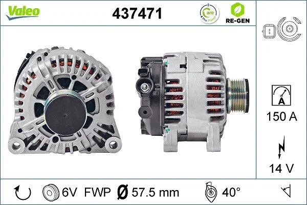 Generator / Alternator VALEO 437471