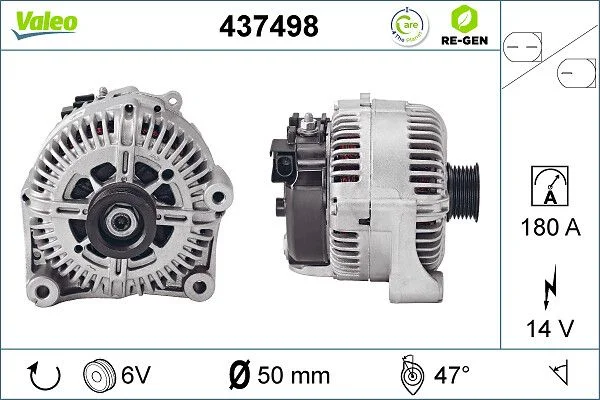 Generator / Alternator VALEO 437498