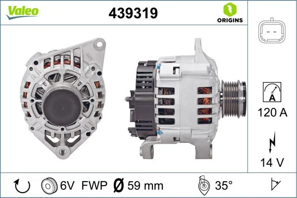 Generator / Alternator VALEO 439319