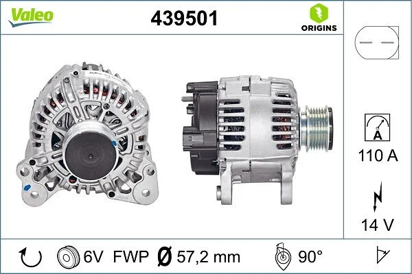 Generator / Alternator VALEO 439501