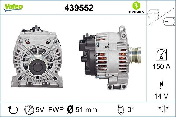 Generator / Alternator VALEO 439552