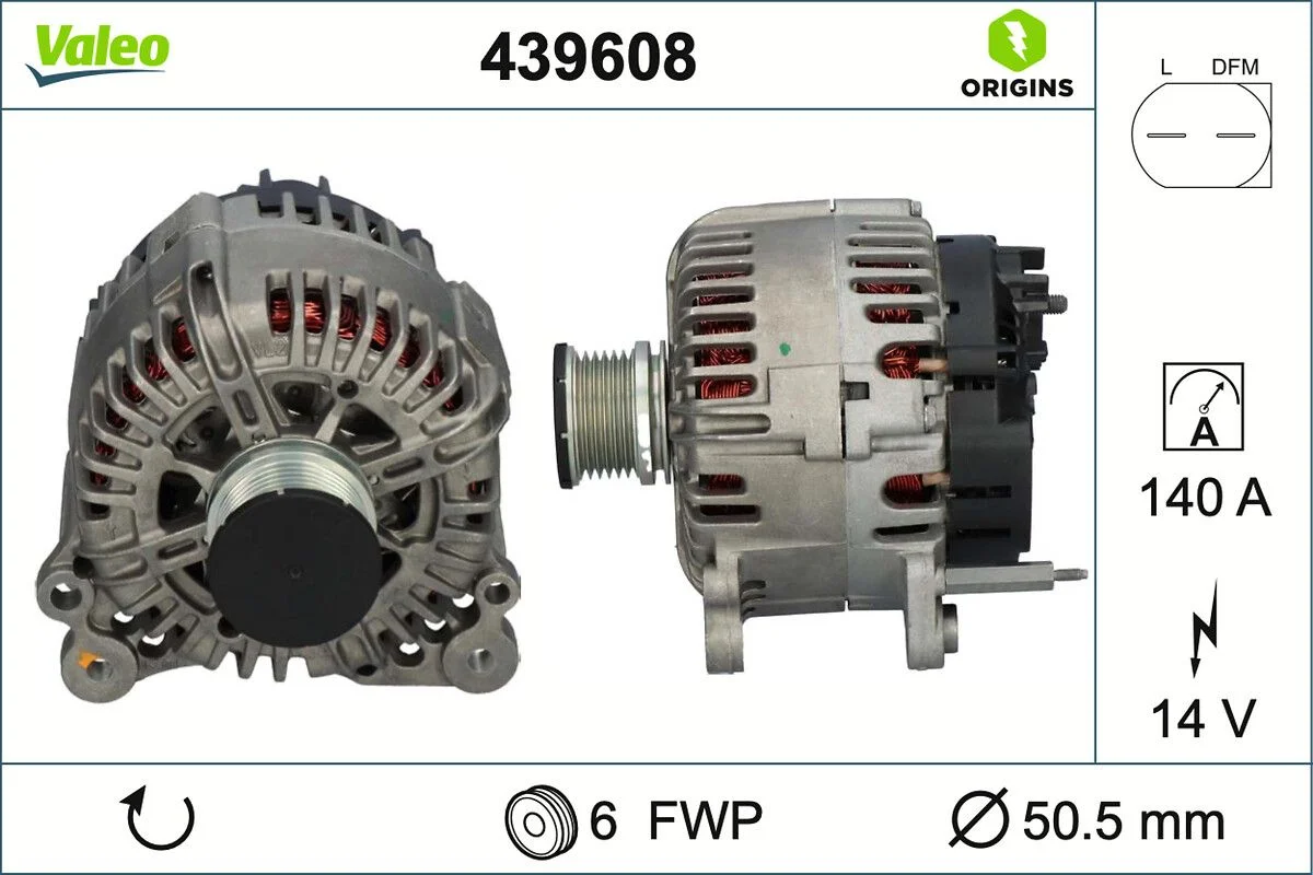 Generator / Alternator VALEO 439608