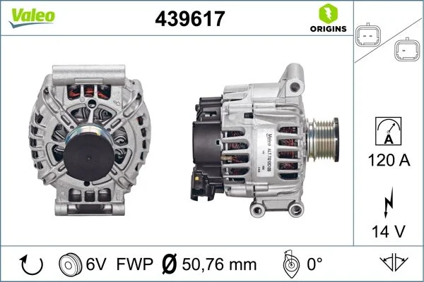 Generator / Alternator VALEO 439617